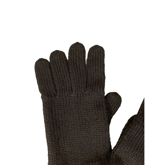 Sonoma Everyday Knit Gloves 4-Way Stretch Black One Size - Picture 7 of 7